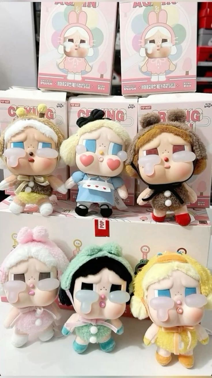 عروسک کرای بیبی اورجینال برند پاپ مارت | Cry Babies Keychain Pop Mart