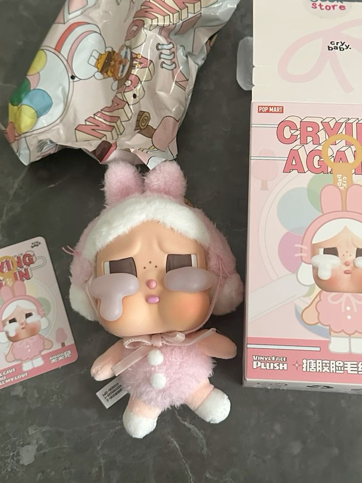 عروسک کرای بیبی اورجینال برند پاپ مارت | Cry Babies Keychain Pop Mart